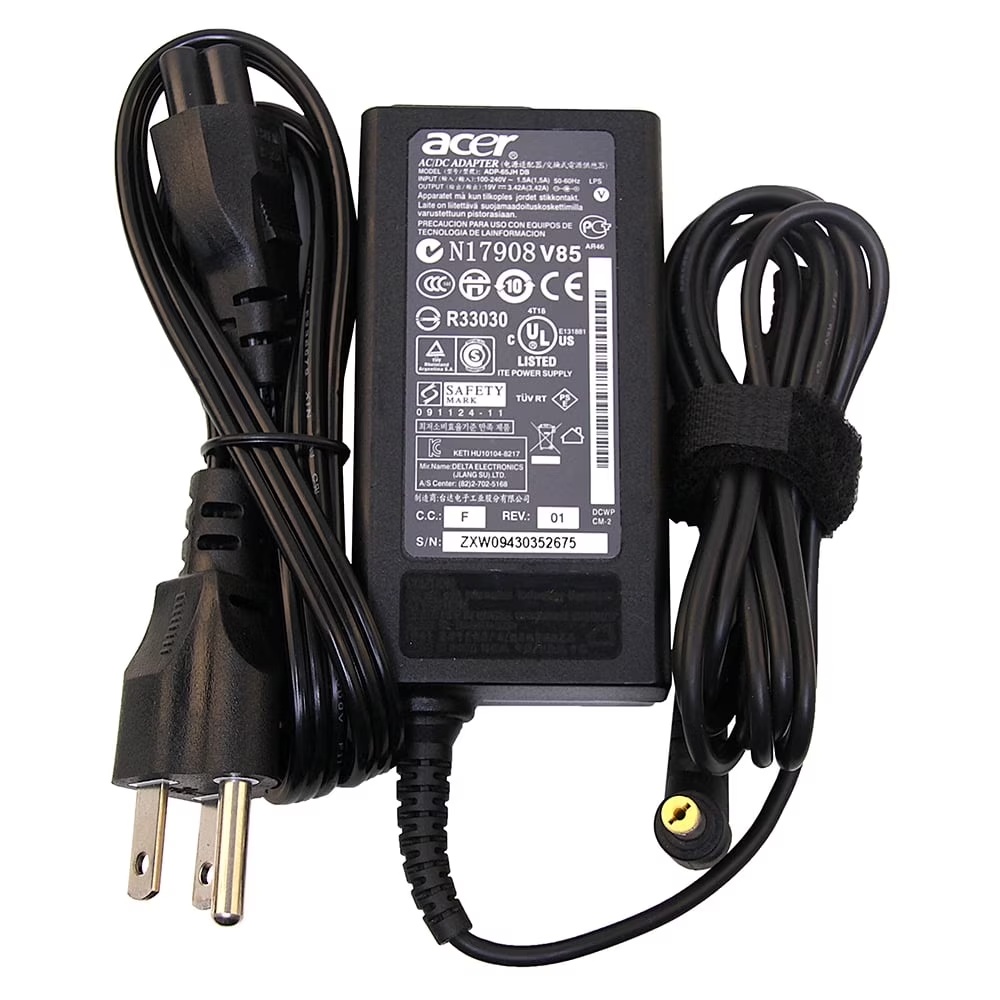 Acer original laptop charger and AC adapter power cord for Aspire series