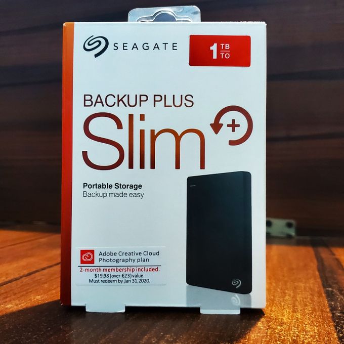 Seagate 1TB Backup Plus Slim portable hard drive