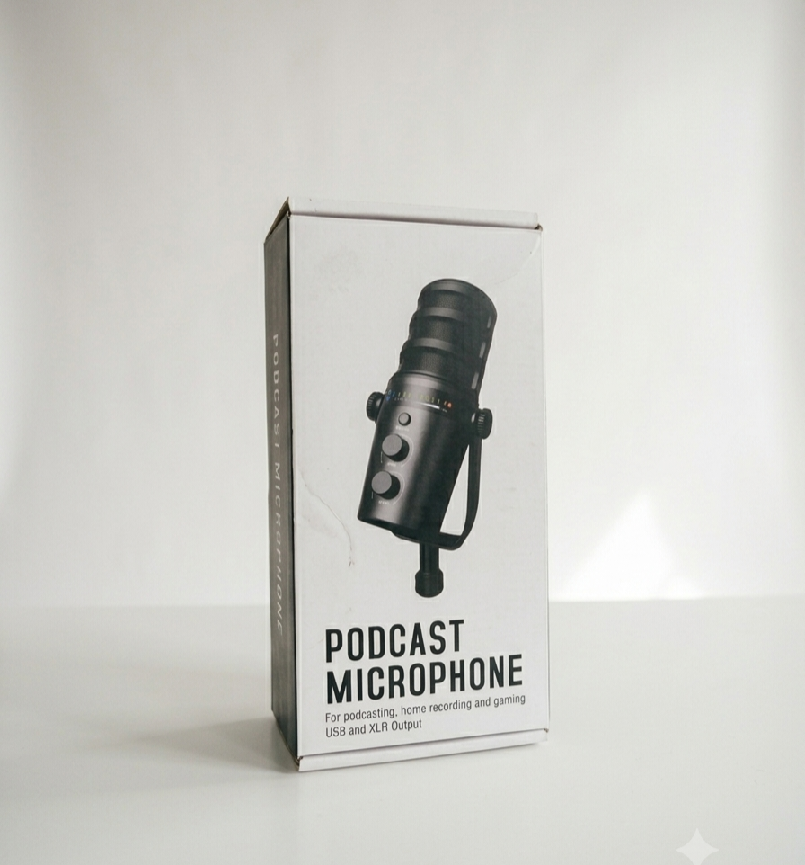 Podcast Microphone Desktop ANC USB and XLR Podcast Mic